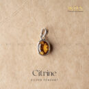 Citrine Silver Pendant