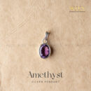 Amethyst Silver Pendant
