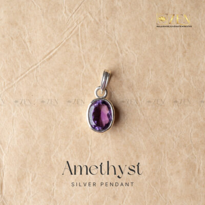 Amethyst Silver Pendant