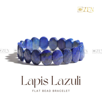 Lapis Lazuli - Flat Bead Bracelet