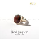 Red Jasper Silver Ring