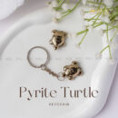 🎁 Pyrite Turtle Keychain