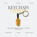 Raw Citrine Keychain
